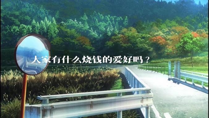 大家有什么烧钱的爱好吗?